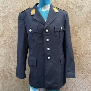 Vintage West German Army Dress Uniform Jacket Dark Navy Size 35 Military